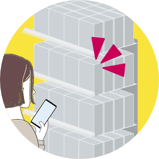 商品の場所まで案内 | イメージ画像