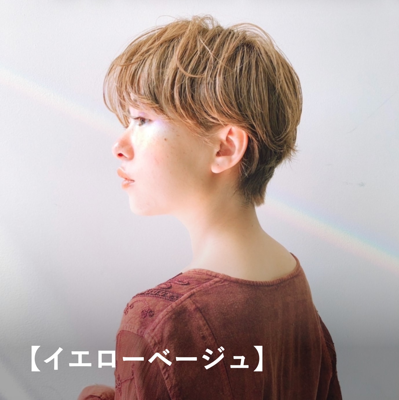 【イエローベージュ】イエベ春に似合う明るめヘアカラー