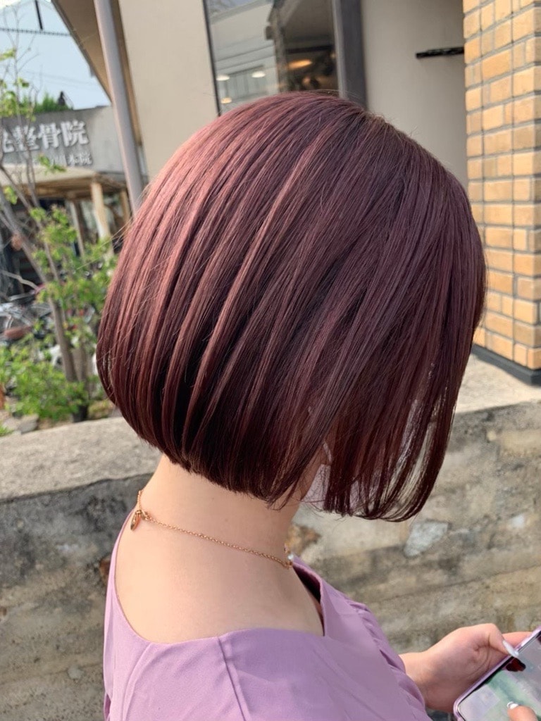 ブルベ夏に似合う髪色：ピンクパープル
