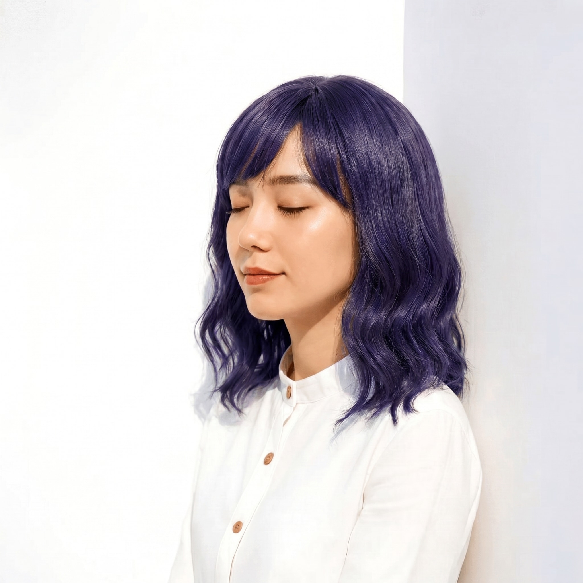 11._ブルーラベンダー_セミロング_ナチュラル_派手すぎず取り入れやすい