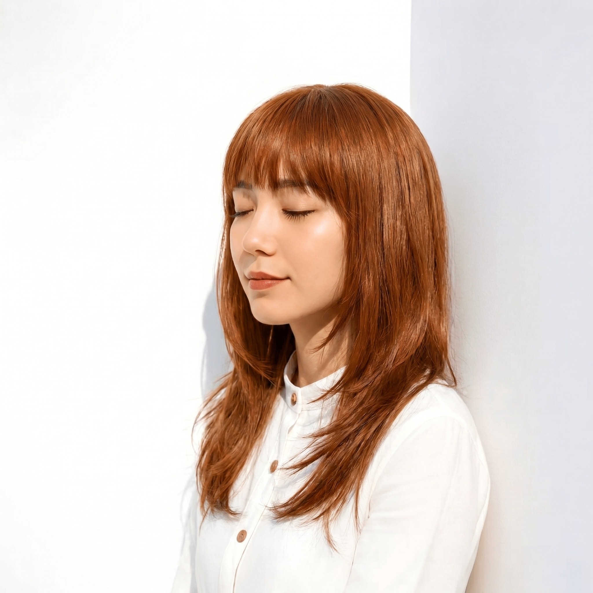 13._オレンジブラウン_セミロング_上品_派手すぎず落ち着きもある仕上がり