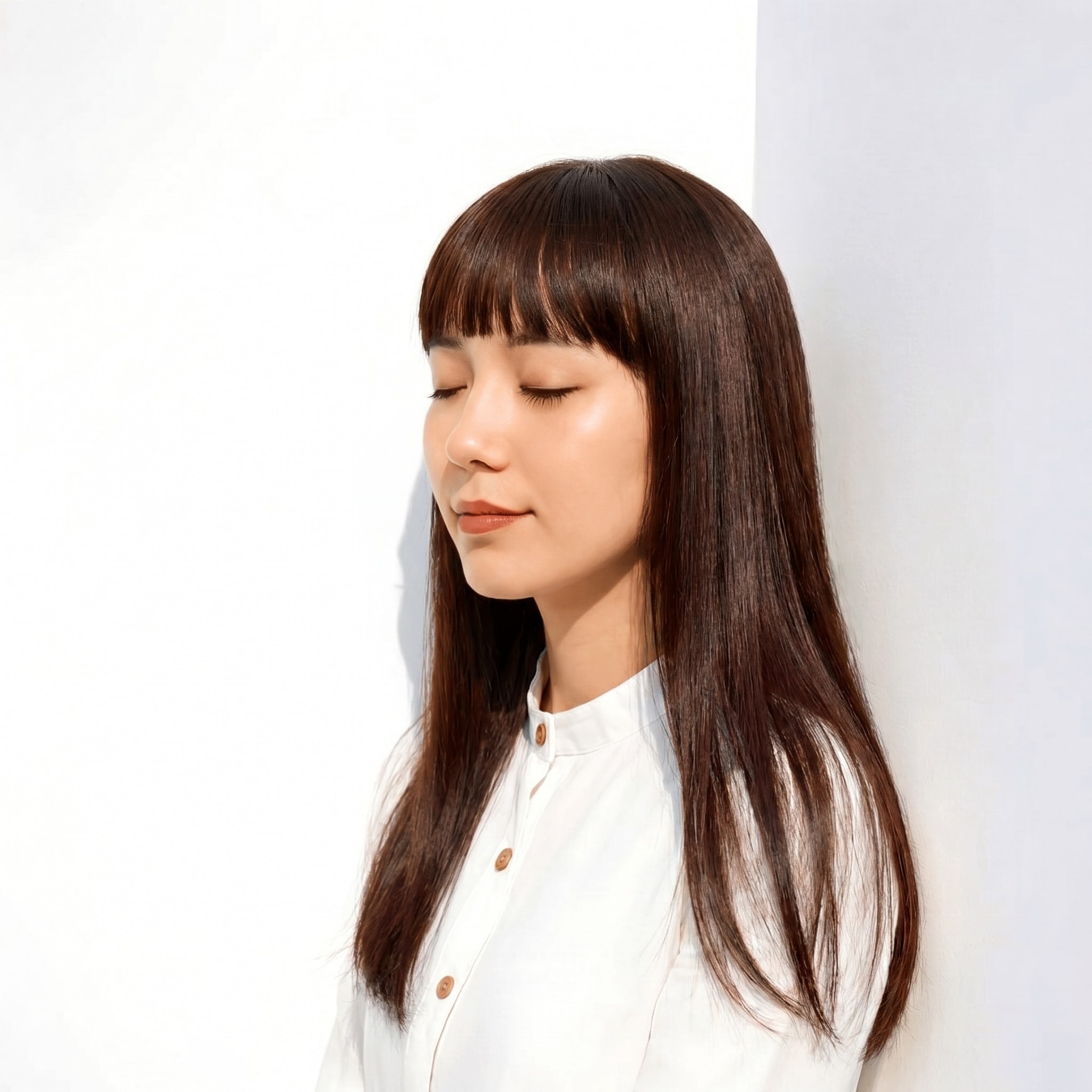13._ダークブラウン_ロング_前髪あり_ほどよく可愛らしさをプラスできる