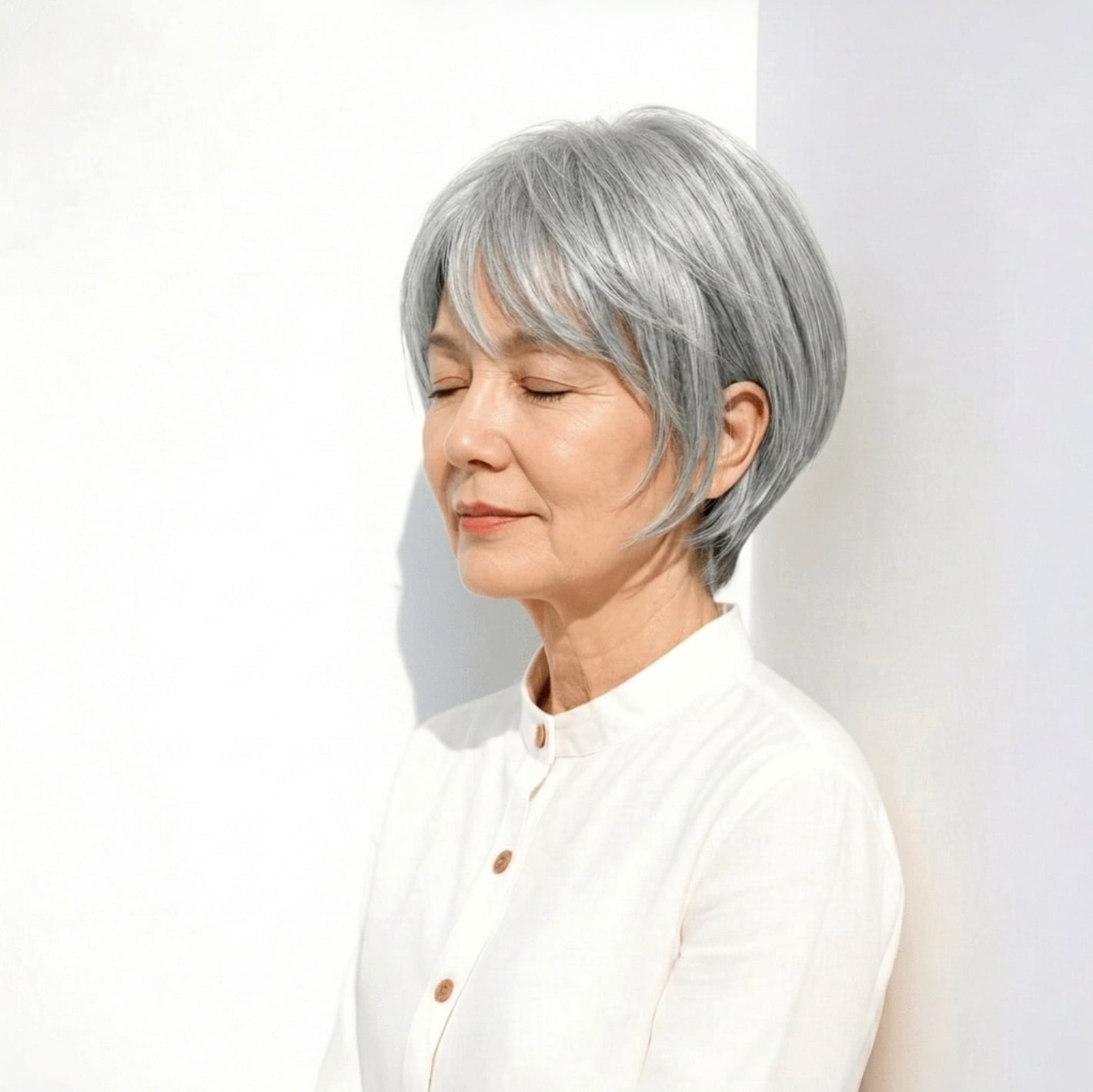 2. レイヤーボブ：軽さのある毛流れで品よく見せるスタイル