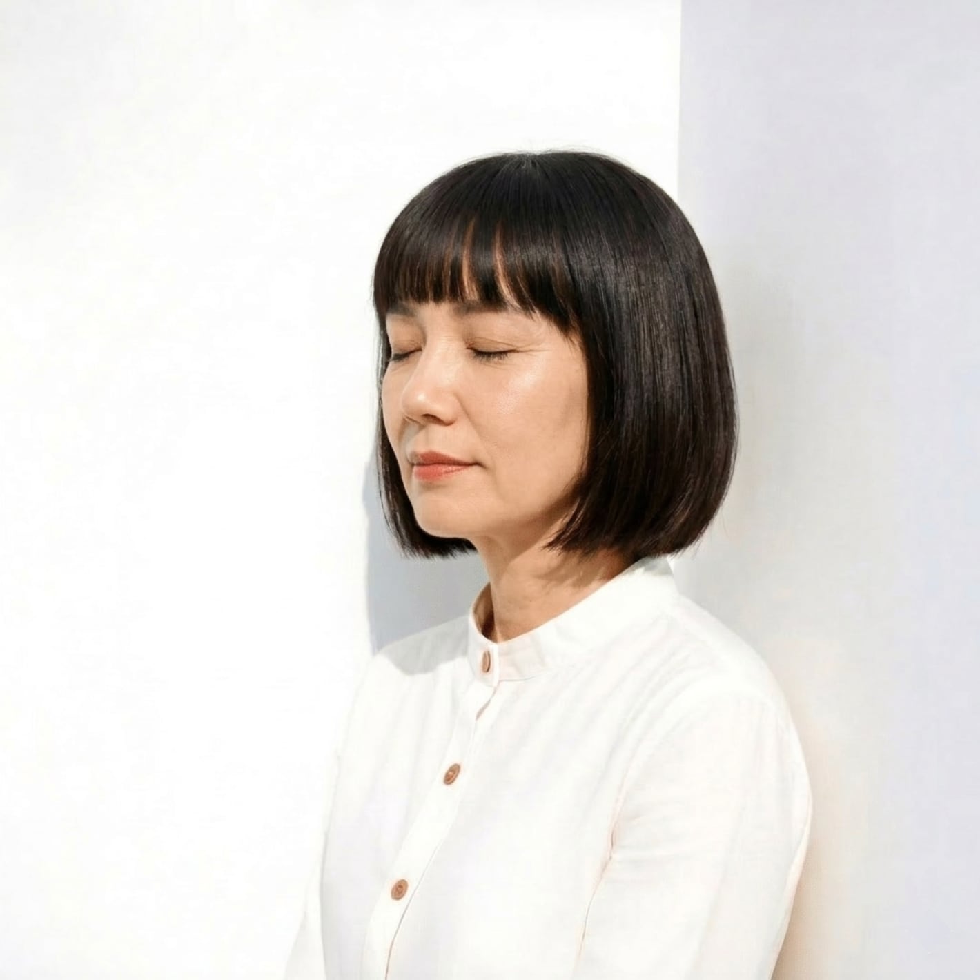 2. 立体感が引き立つ上品なレイヤーショート