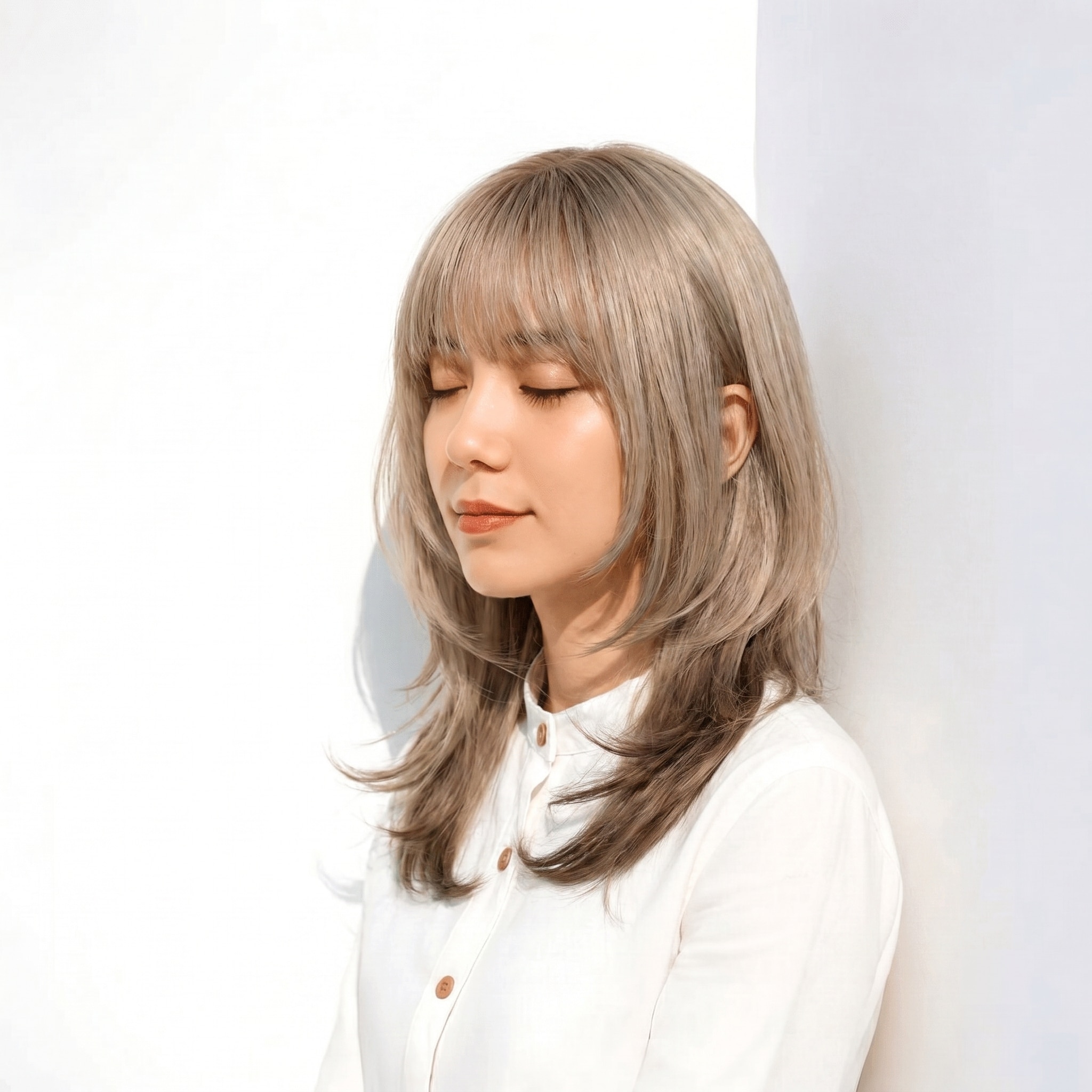 4._ルーツカラー_ボブ_ミルクティー