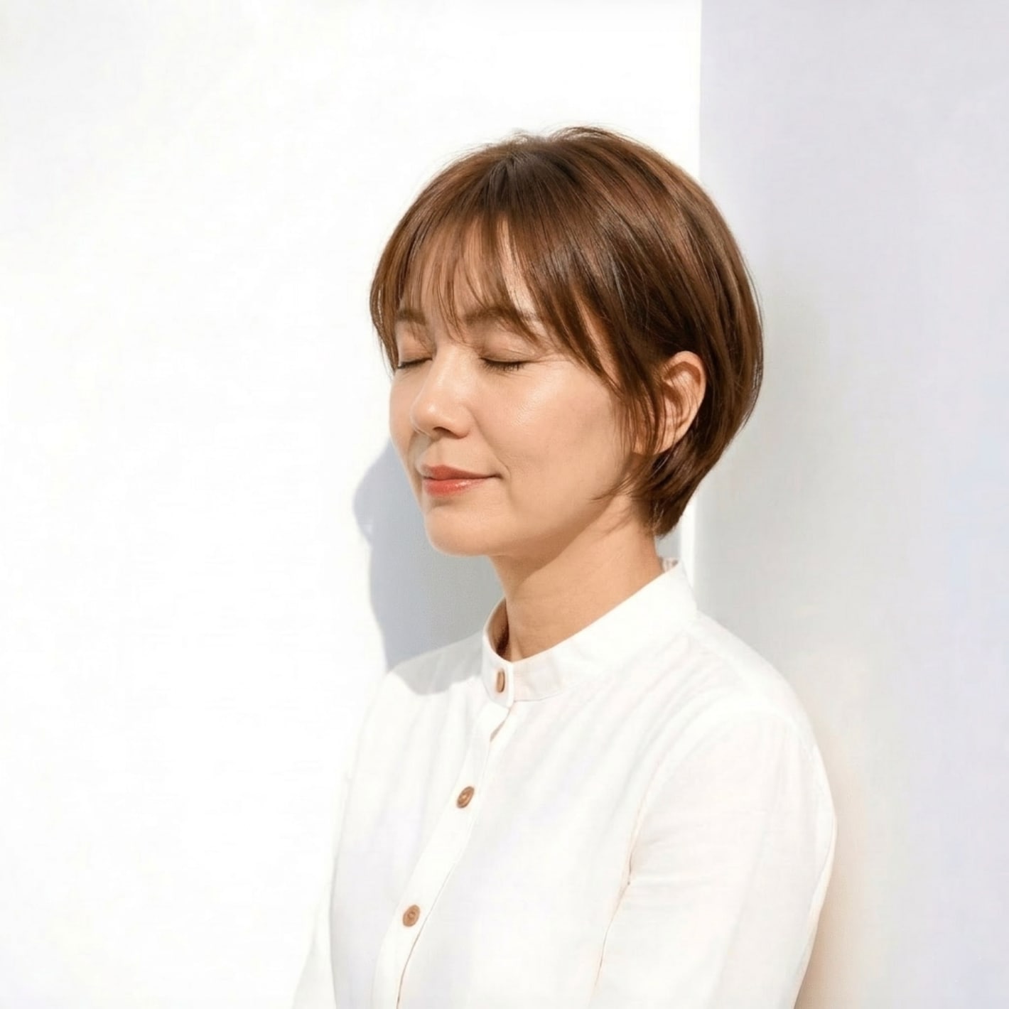 5. すっきりとしたラインが映えるミニマルショートボブ