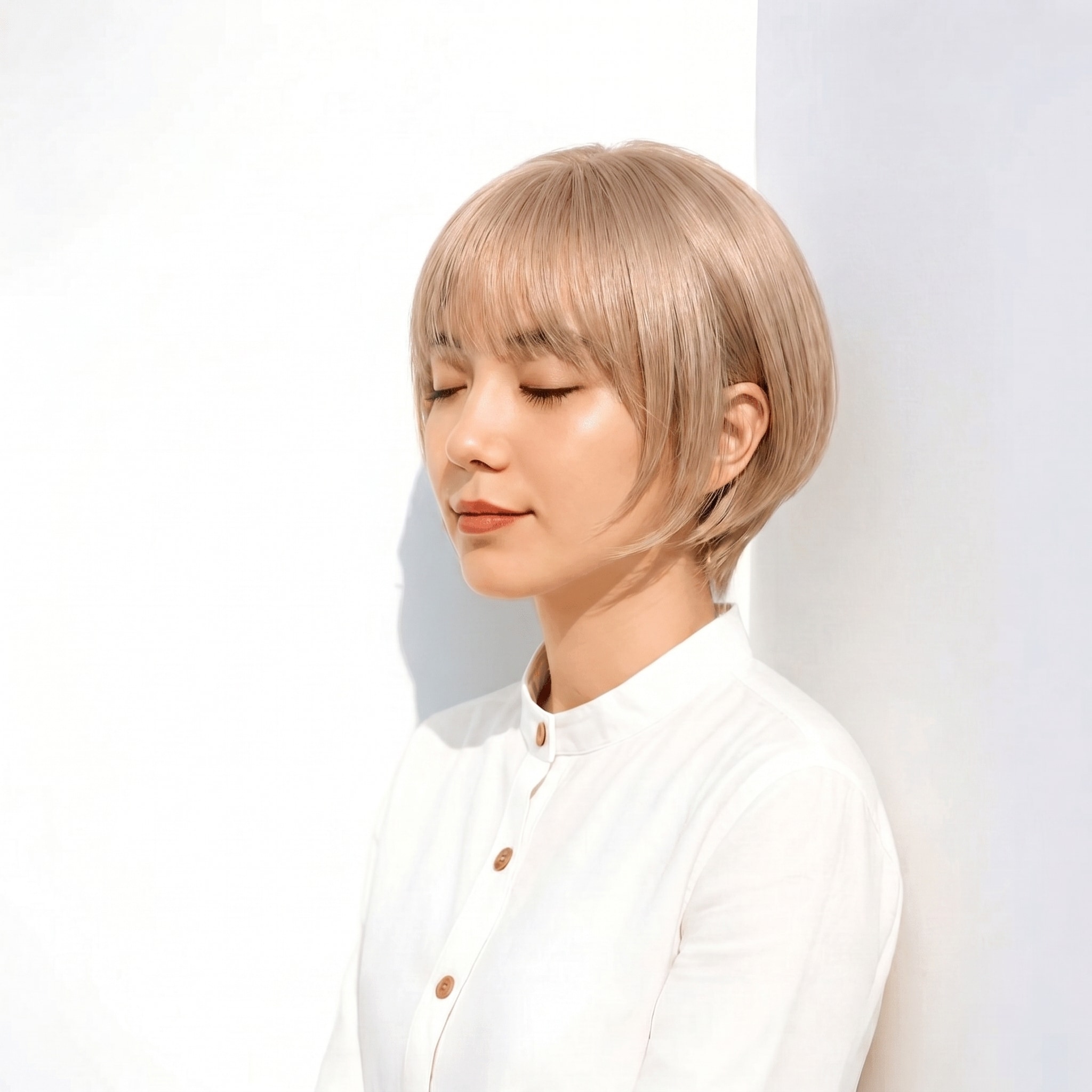 5._サンドベージュ_丸みボブ_上品_やわらかい雰囲気で落ち着いた印象に