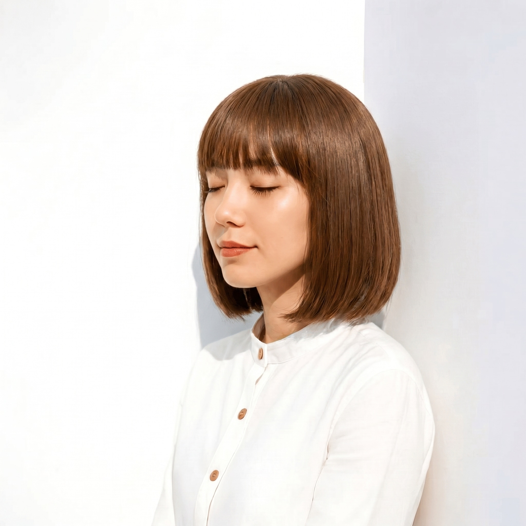 5._ヘーゼルベージュ_丸みボブ_上品_やわらかく落ち着いた印象に