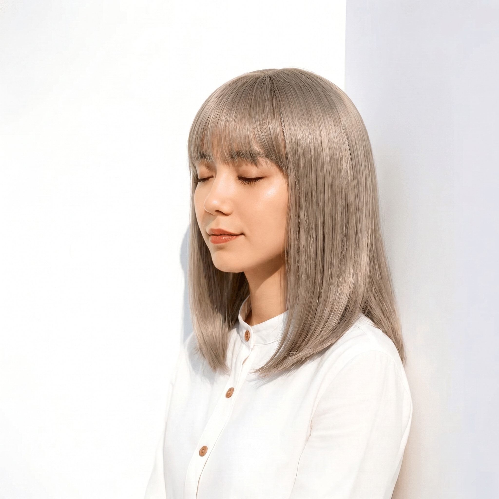 5._ミルクティーグレージュ_ボブ_ストレート
