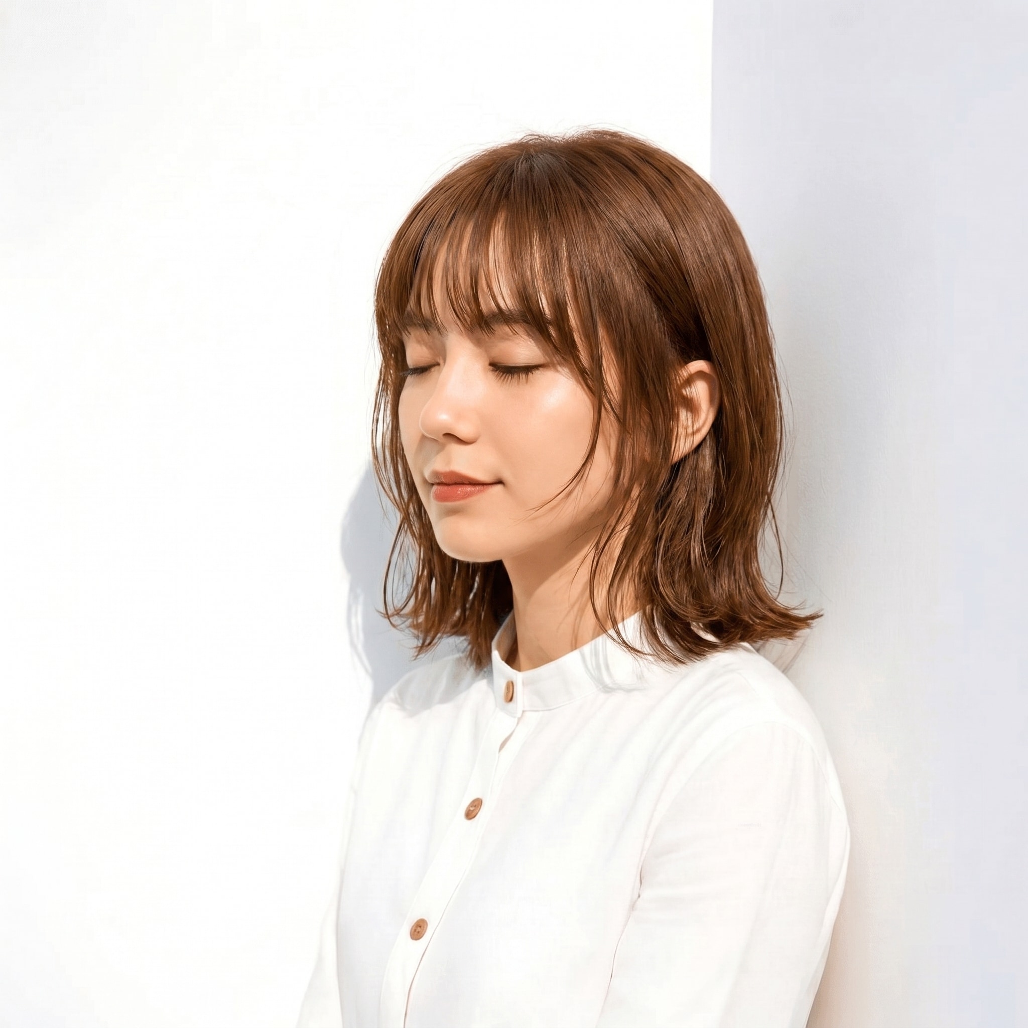 7._サンドベージュ_外ハネボブ_軽やか_動きが出て重く見えない