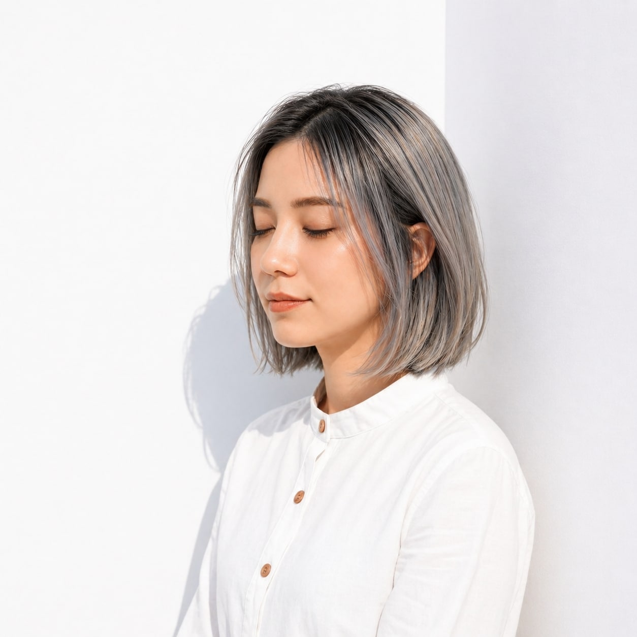 8. シャドールーツ×アッシュ：すっきりとした印象に仕上がる