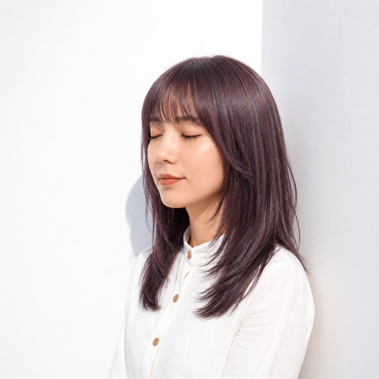 8._ラベンダーブラウン_ミディアム_レイヤー_動きが出て軽やかな仕上がりに