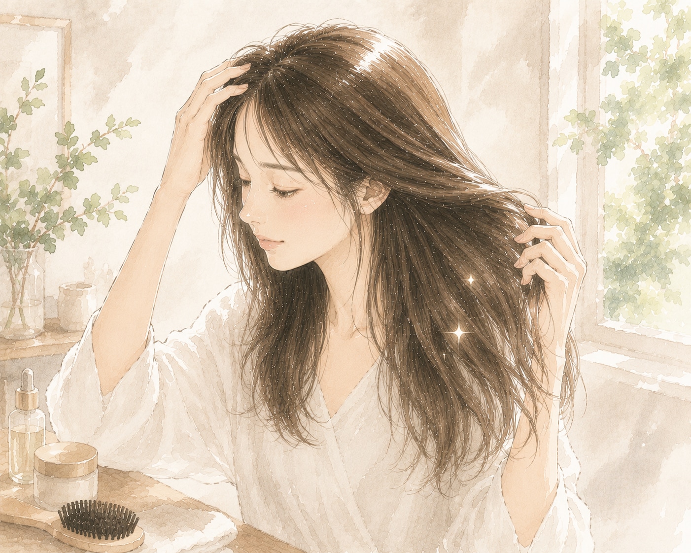 頭皮ケアとケアアイテムでボリュームを補う