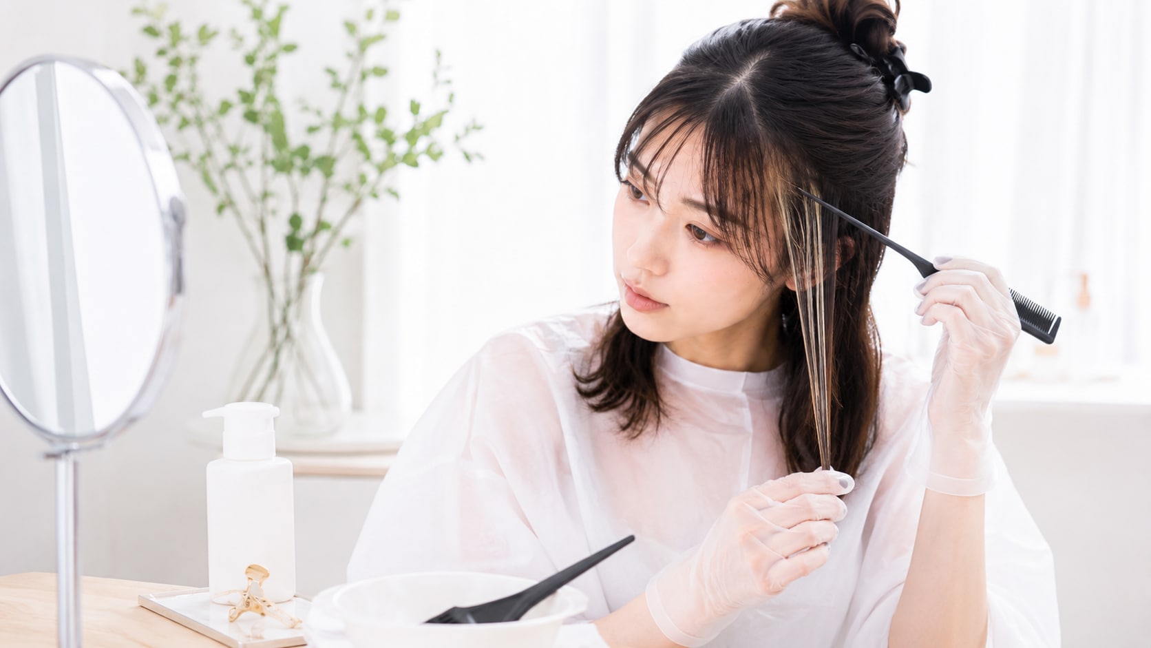 ポイントブリーチはセルフでもできる。