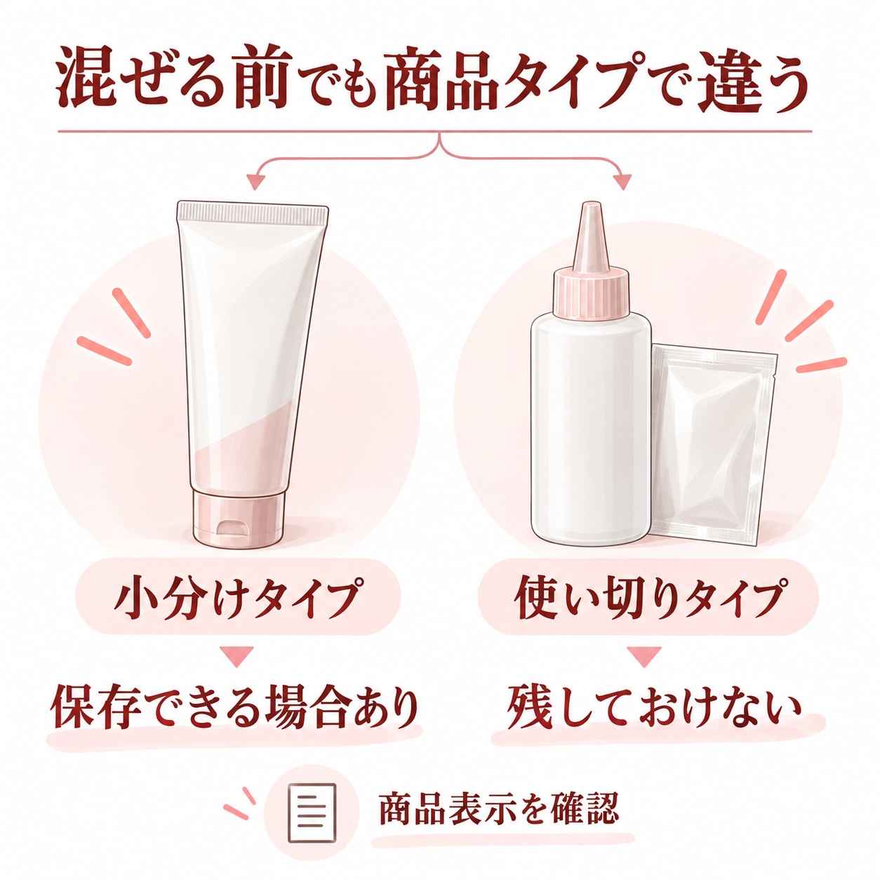 混ぜる前のヘアカラーは次回まで保存できる？