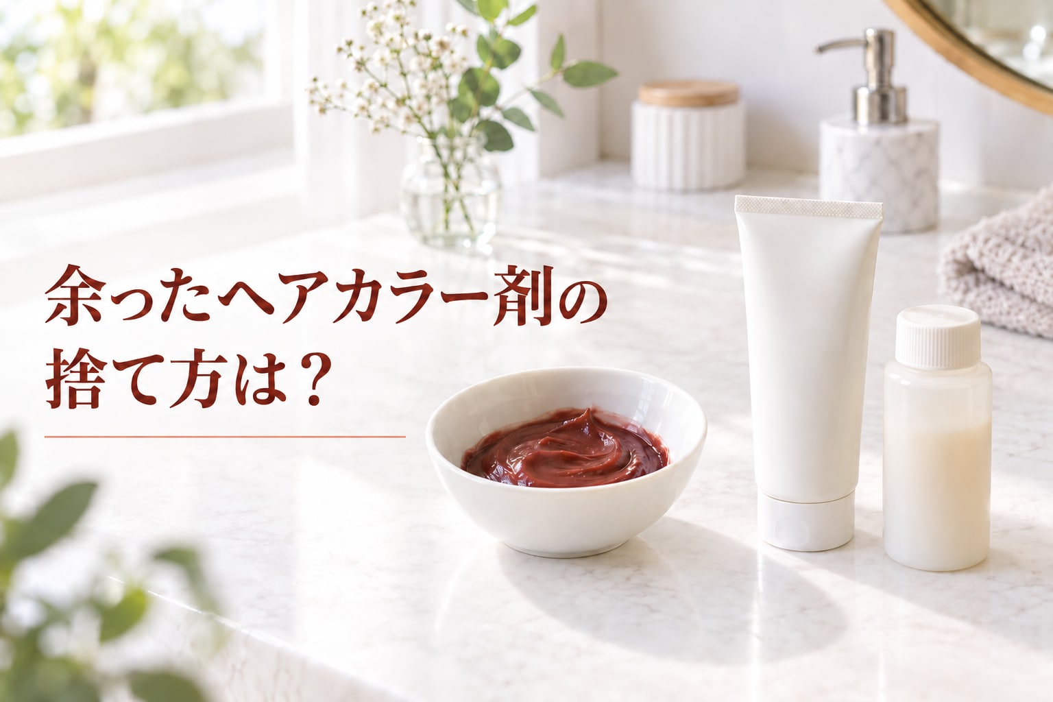 余ったヘアカラー剤の捨て方は?保存できるケースも解説