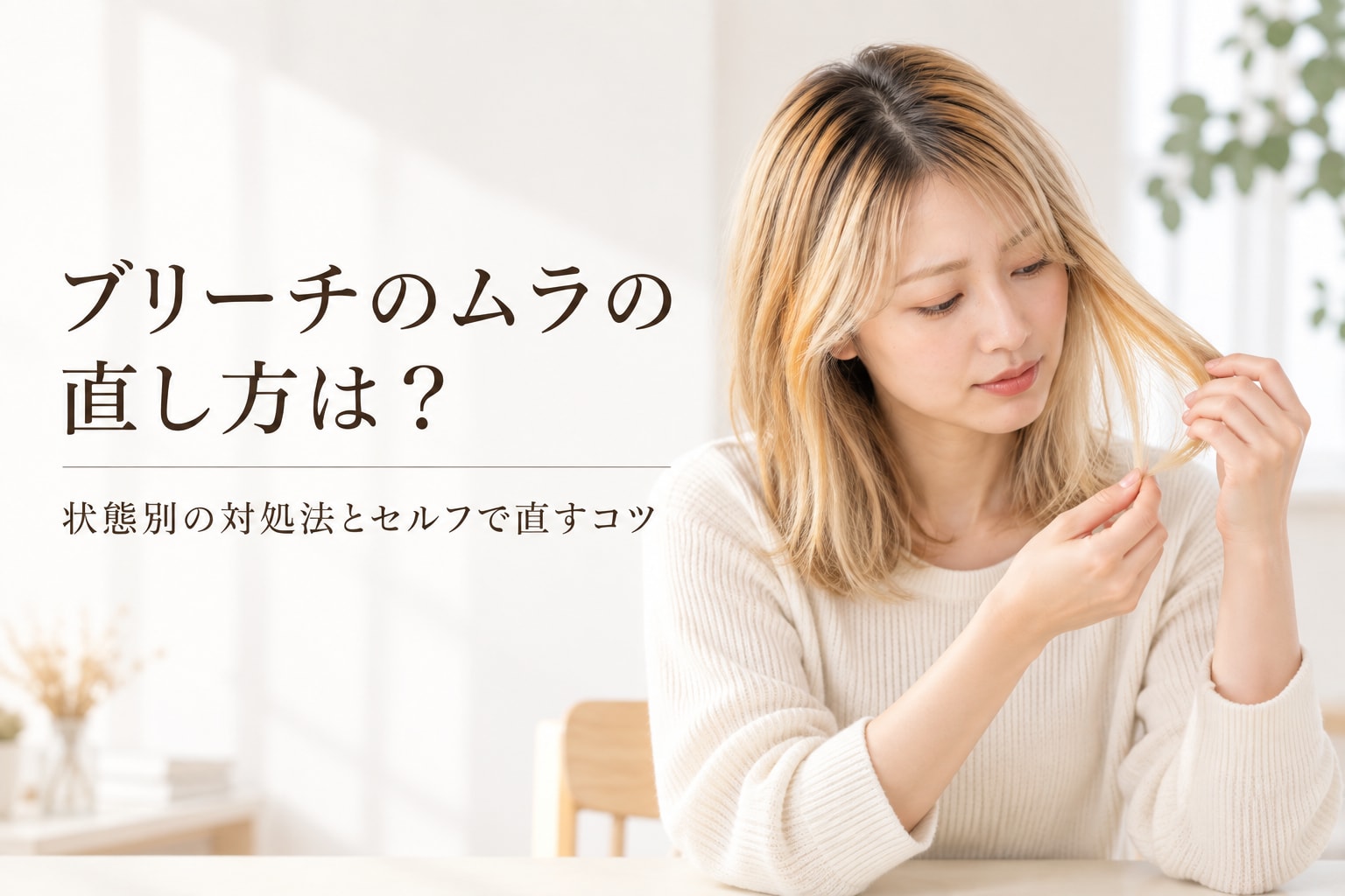 ブリーチのムラの直し方は?状態別の対処法とセルフで直すコツ