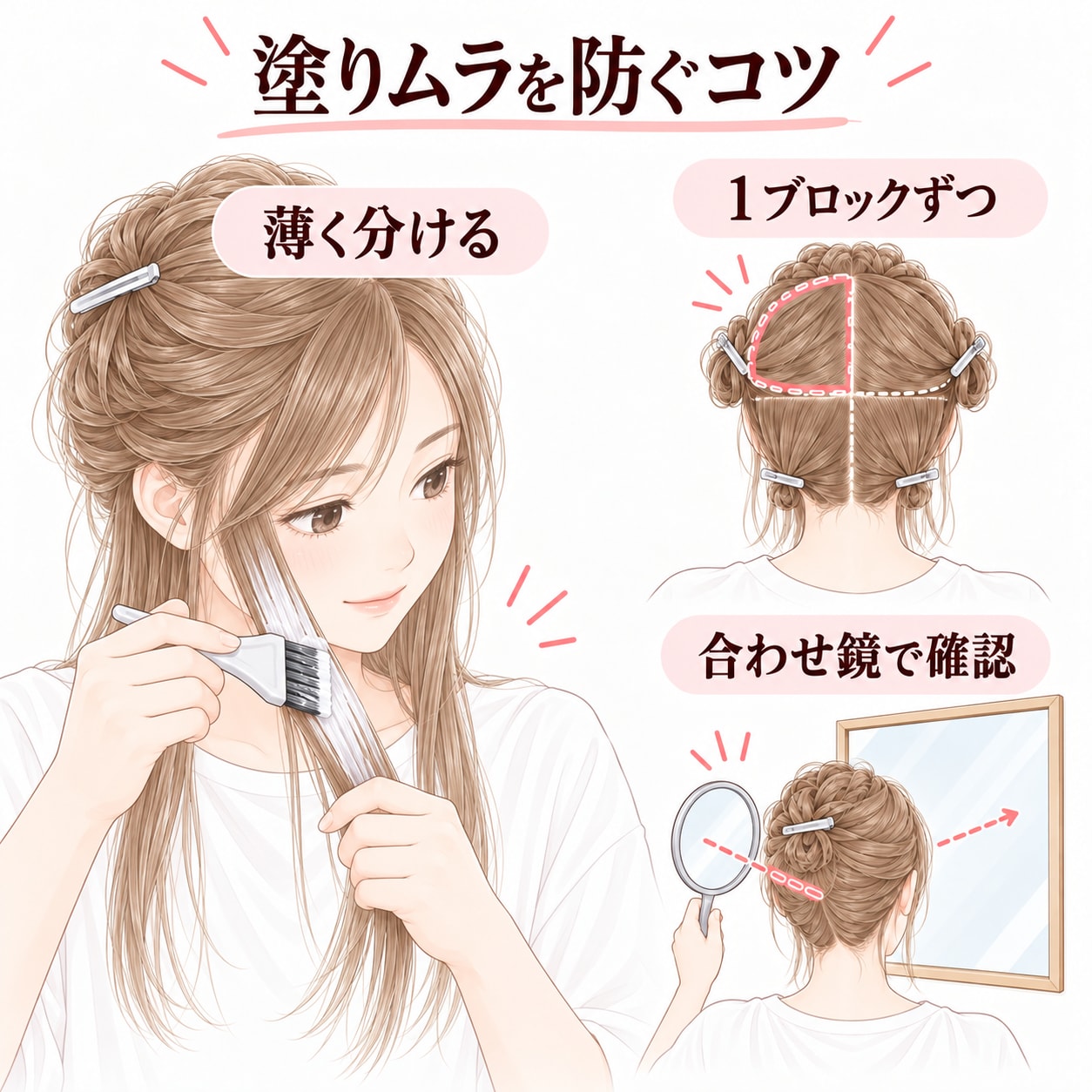 ブリーチの塗りムラを防ぐコツ