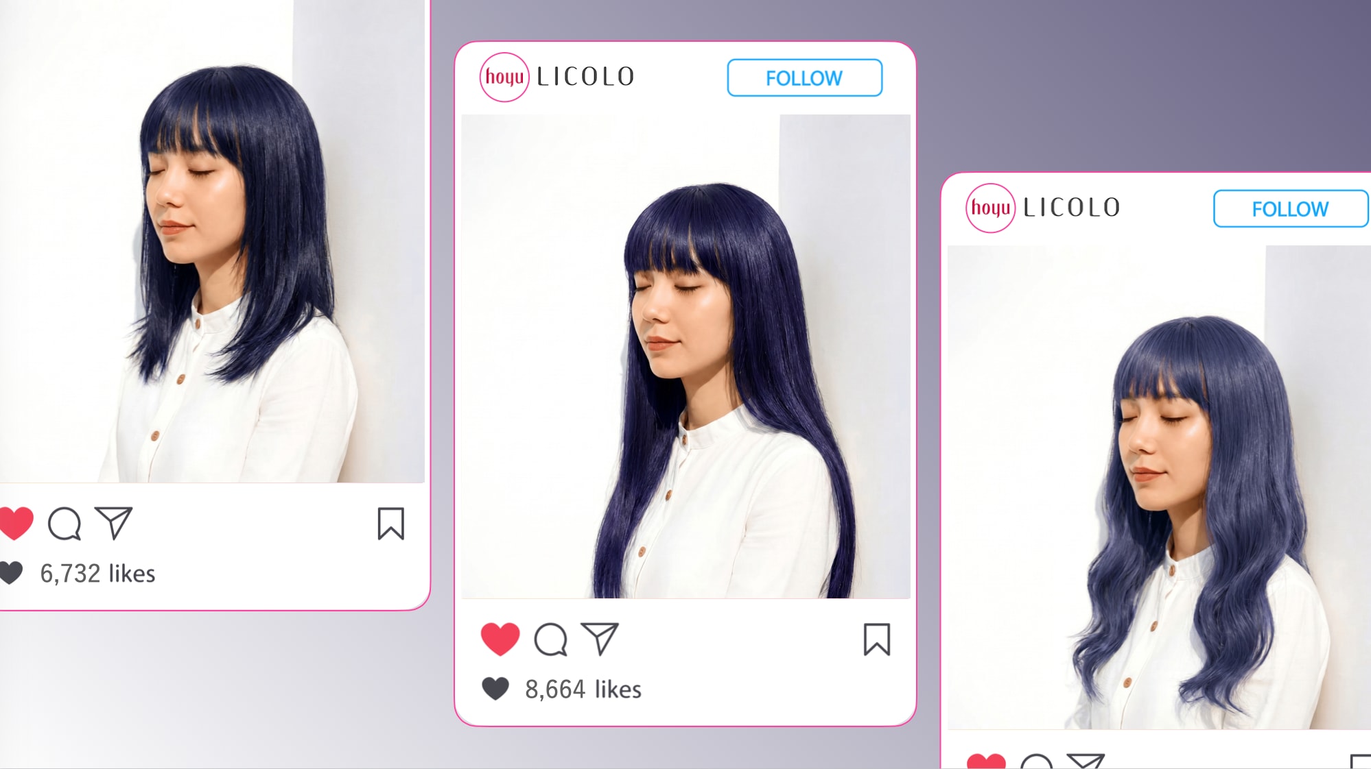 ブルーパープルってどんな髪色?厳選ヘアカラー10選