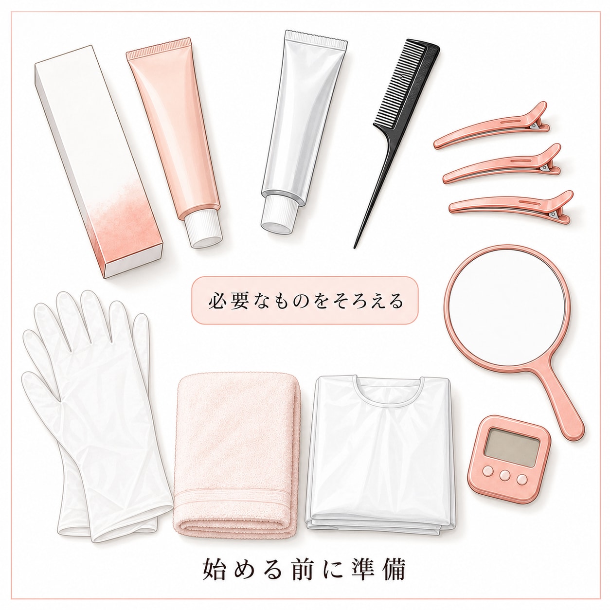 セルフでフェイスフレーミングをするために必要なもの