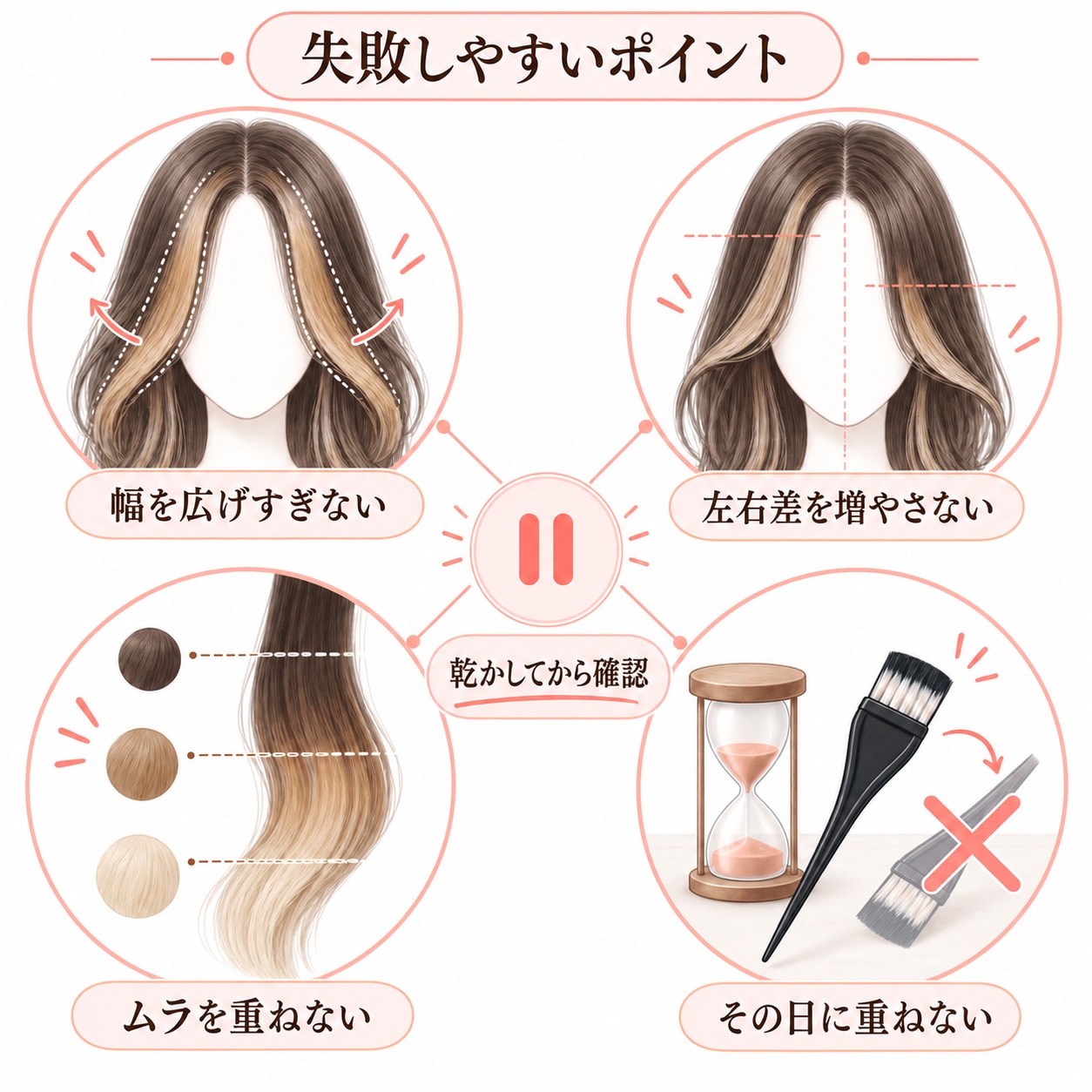 セルフのフェイスフレーミングで失敗しやすいポイント
