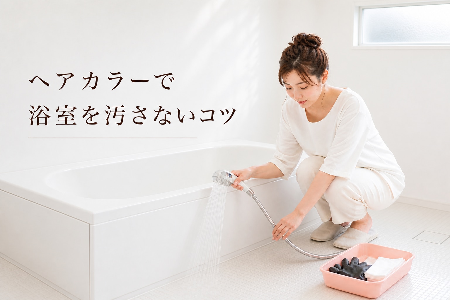 
ヘアカラーで浴室を汚さない方法は？事前準備と付いたときの対処法を解説
