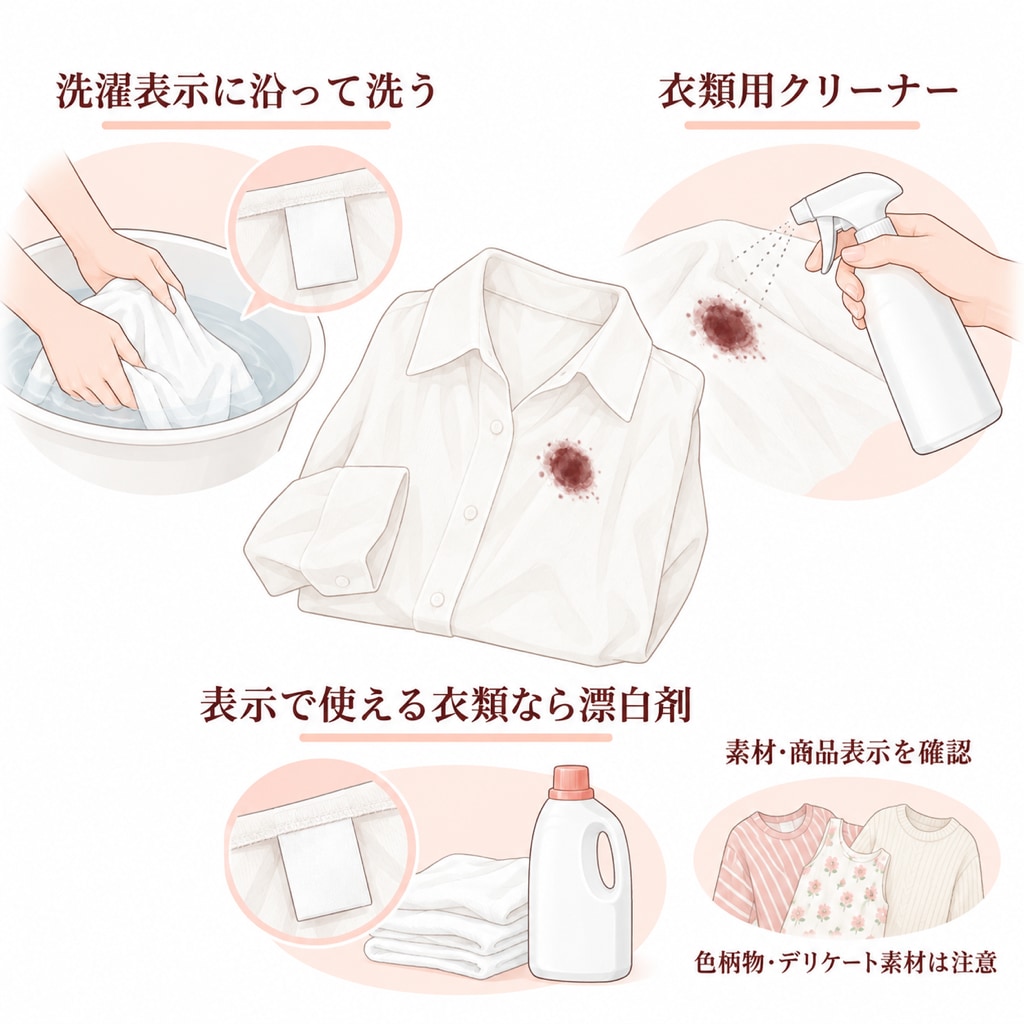 服についたヘアカラーの落とし方
