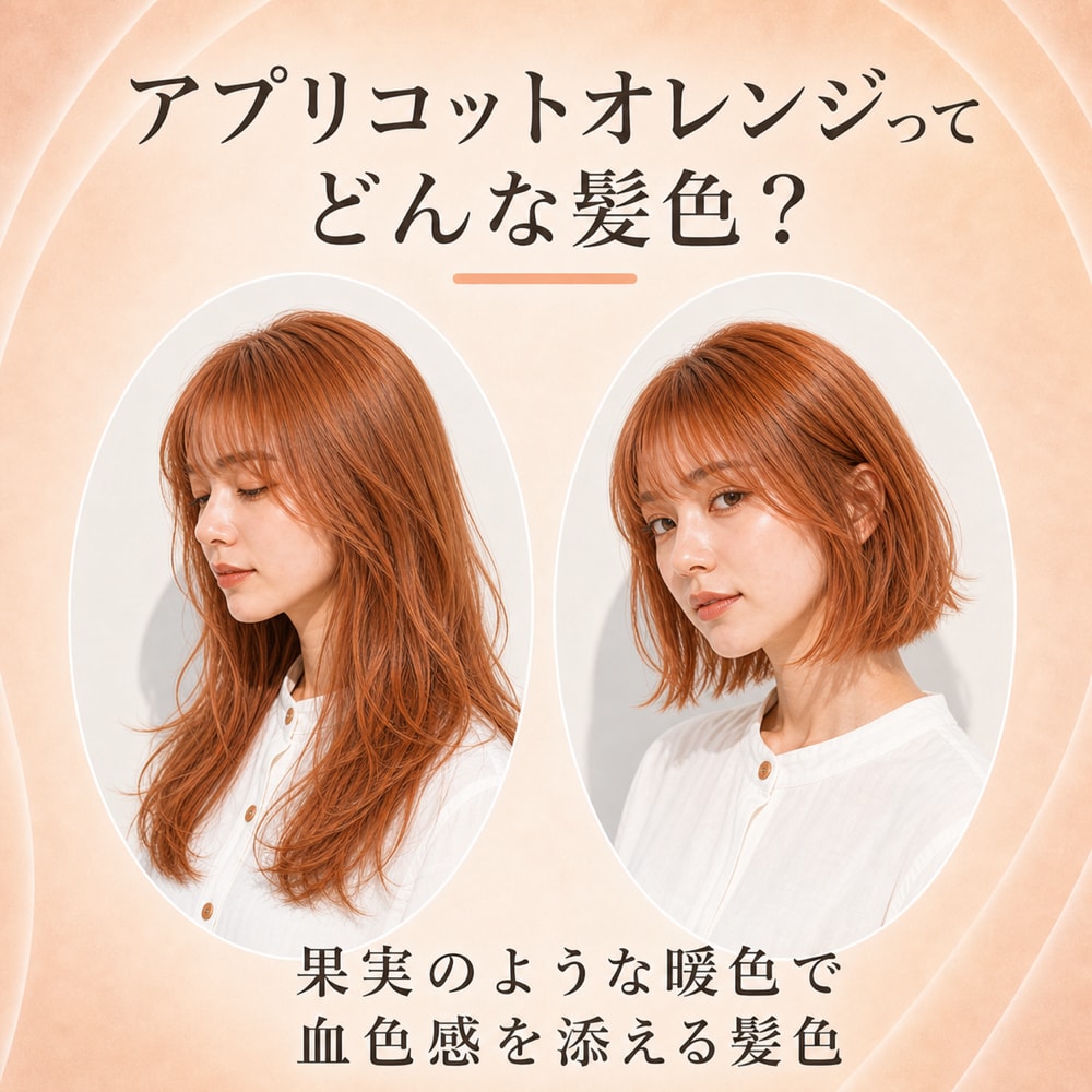 アプリコットオレンジってどんな髪色？