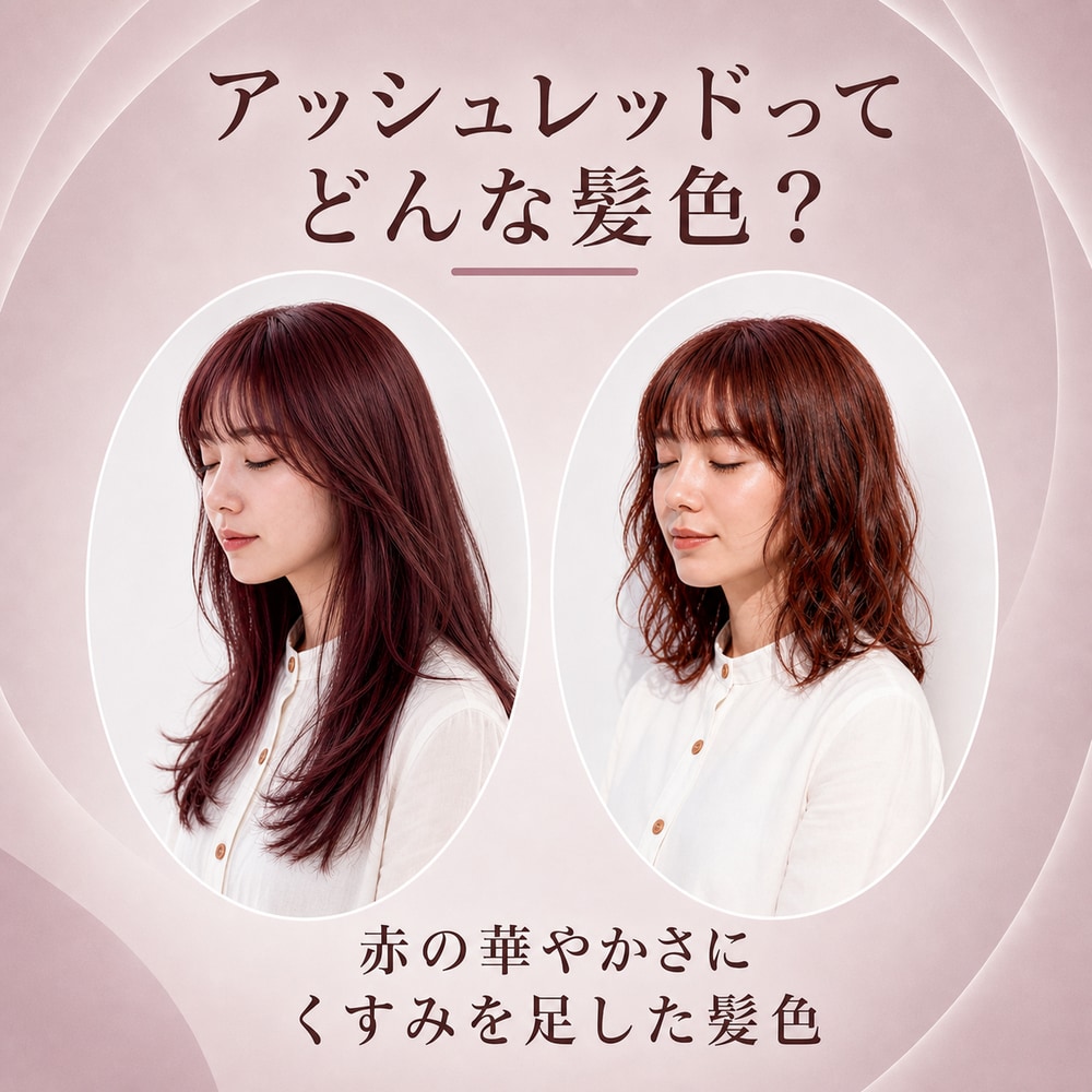 アッシュレッドってどんな髪色？