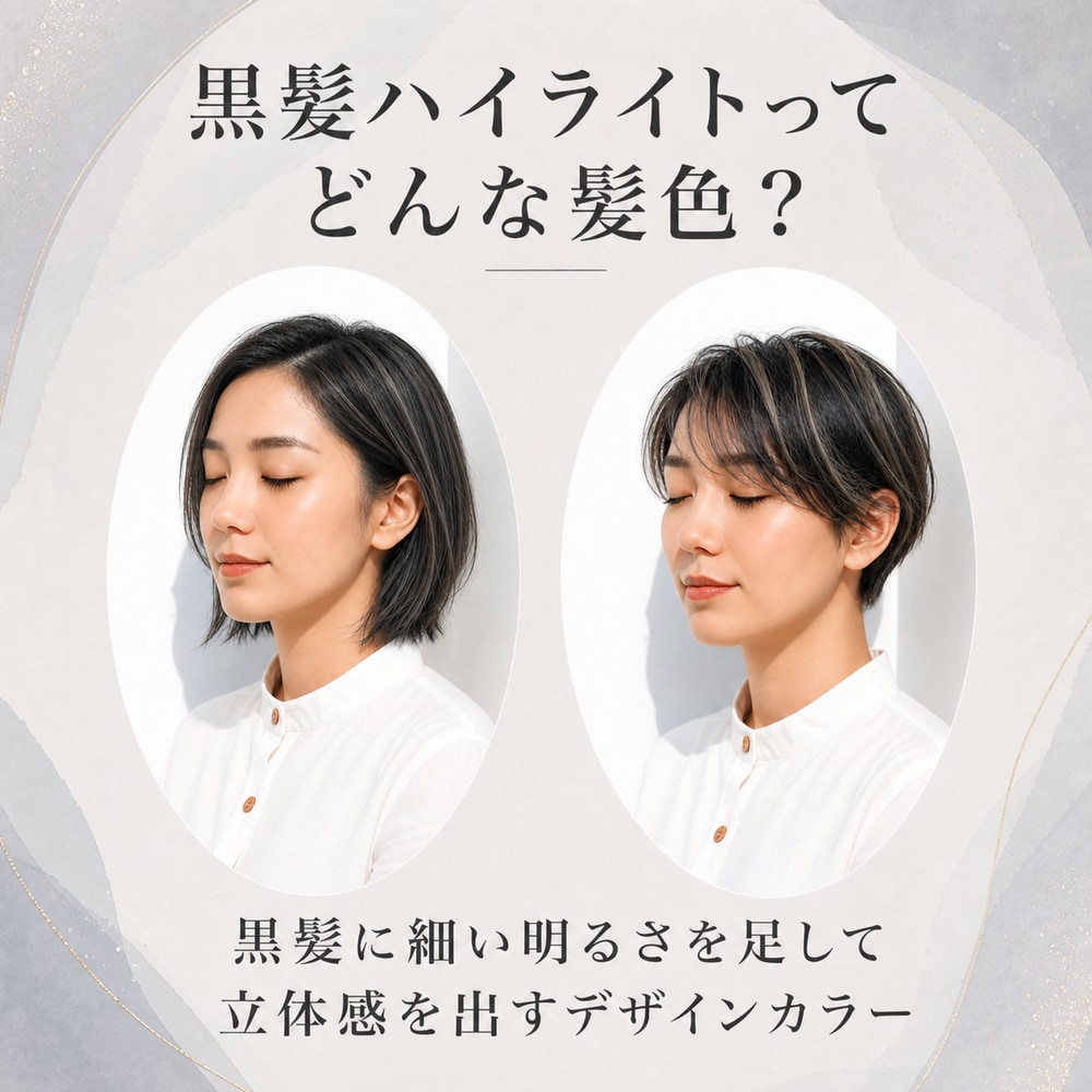 黒髪ハイライトとは？特徴や魅力を解説