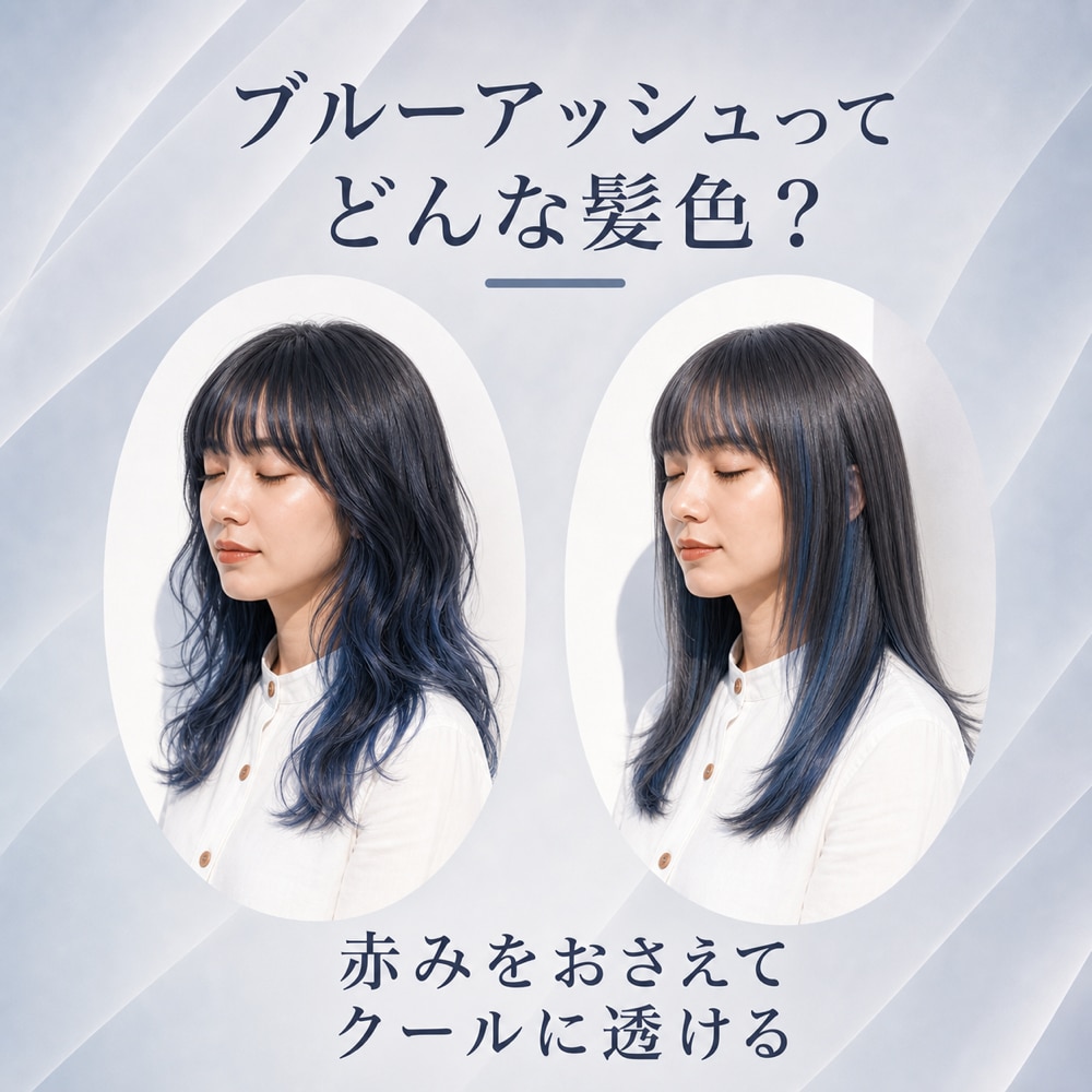 ブルーアッシュってどんな髪色？