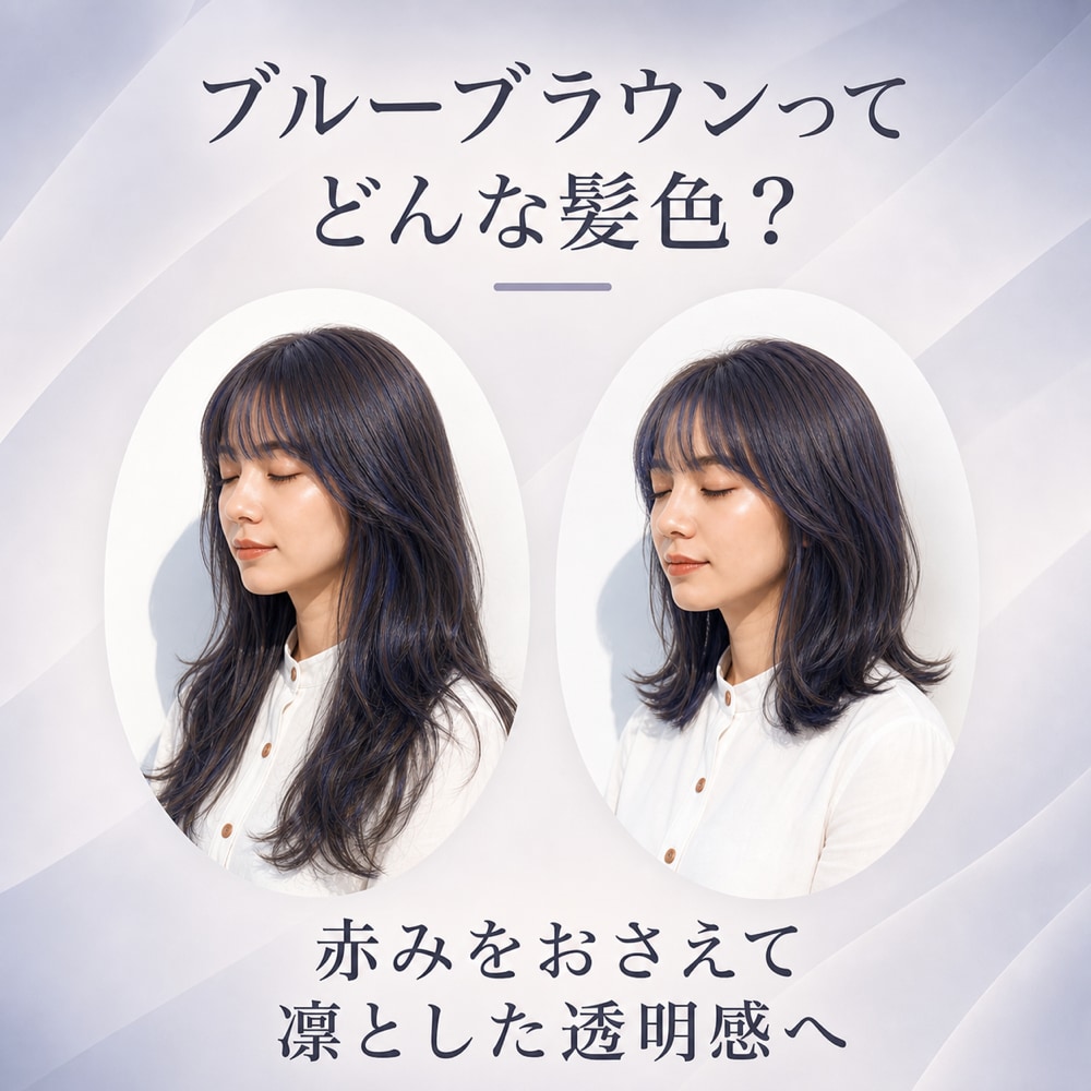 ブルーブラウンってどんな髪色？