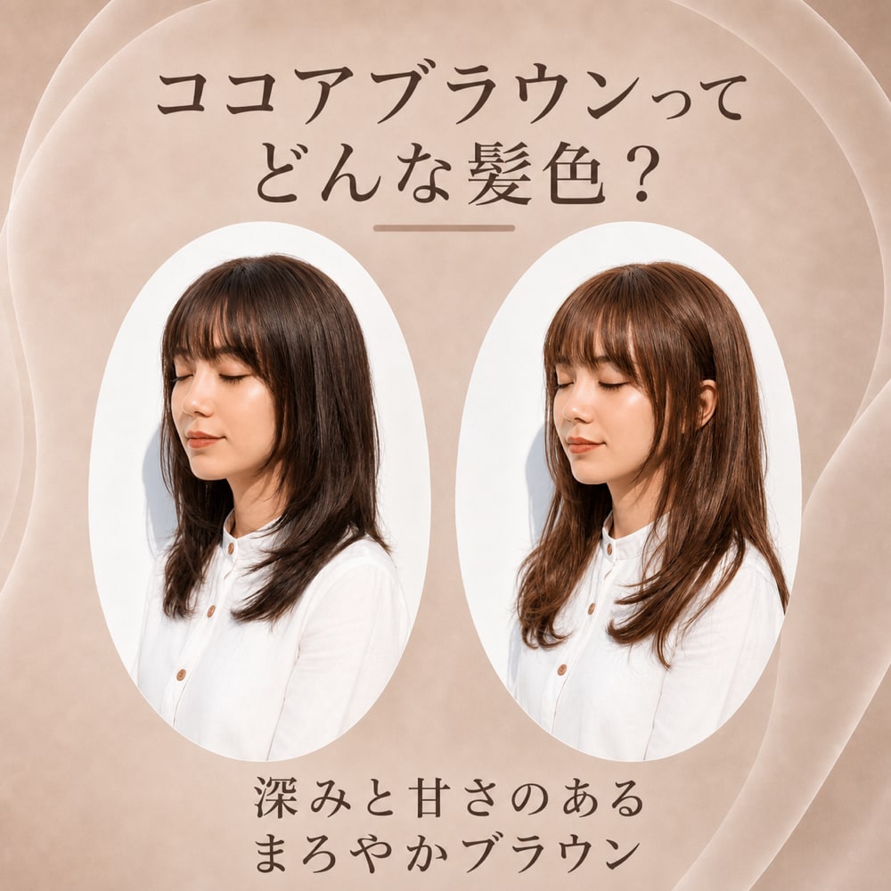 ココアブラウンってどんな髪色？