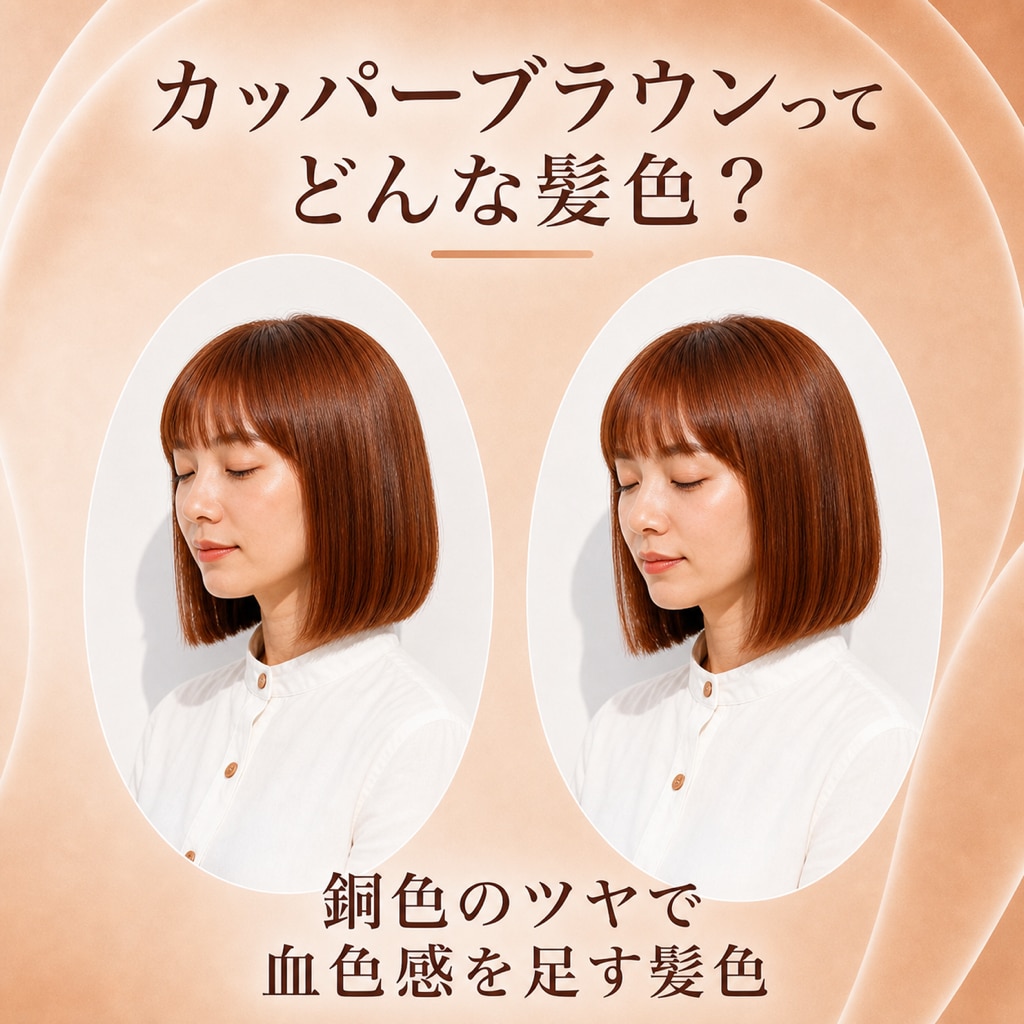 カッパーブラウンってどんな髪色？