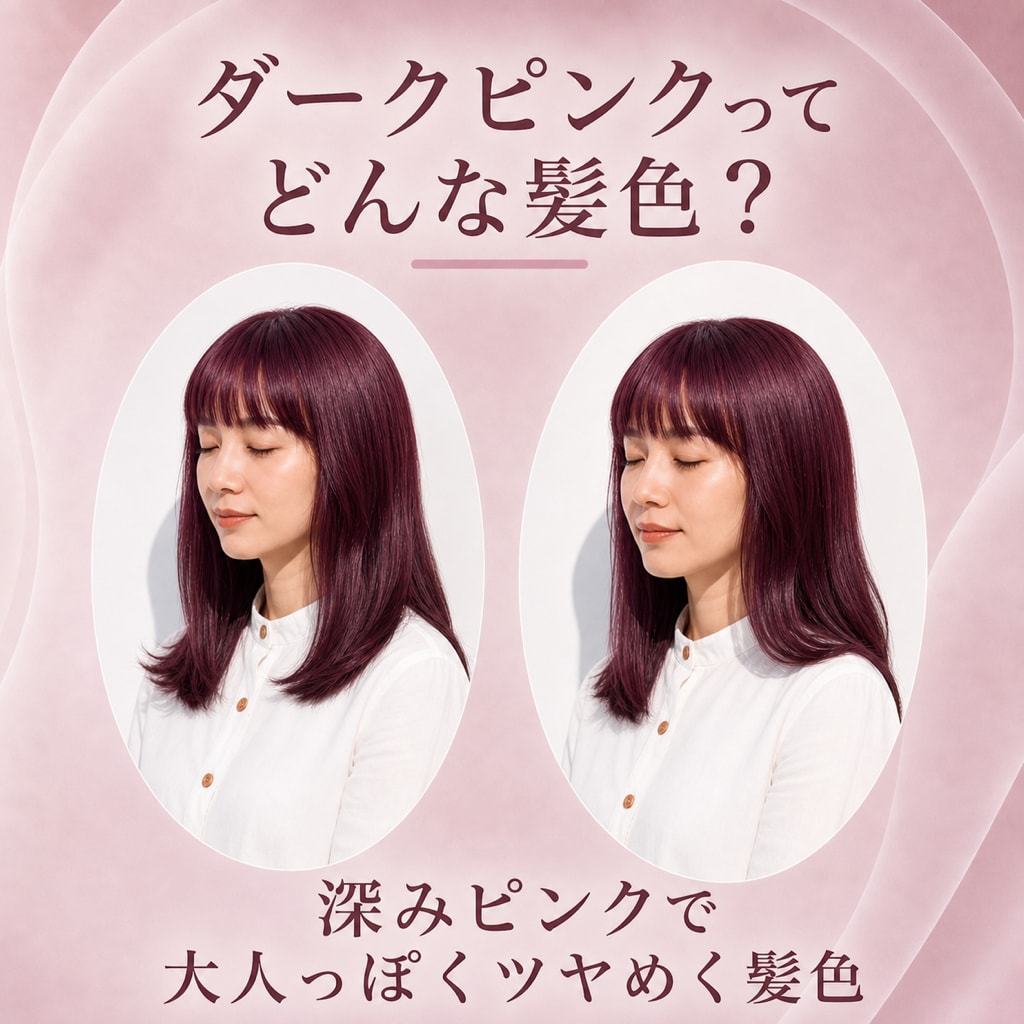 ダークピンクってどんな髪色？