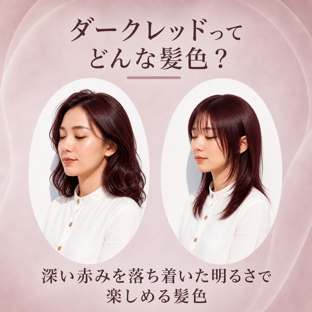 ダークレッドってどんな髪色？