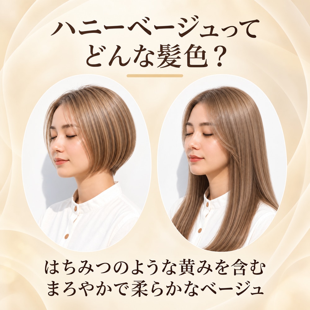 ハニーベージュってどんな髪色？
