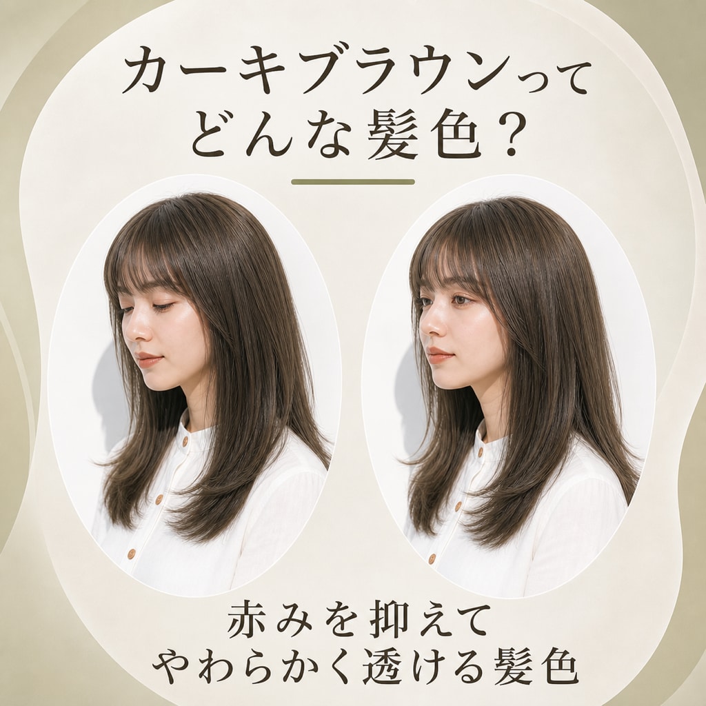 カーキブラウンってどんな髪色？