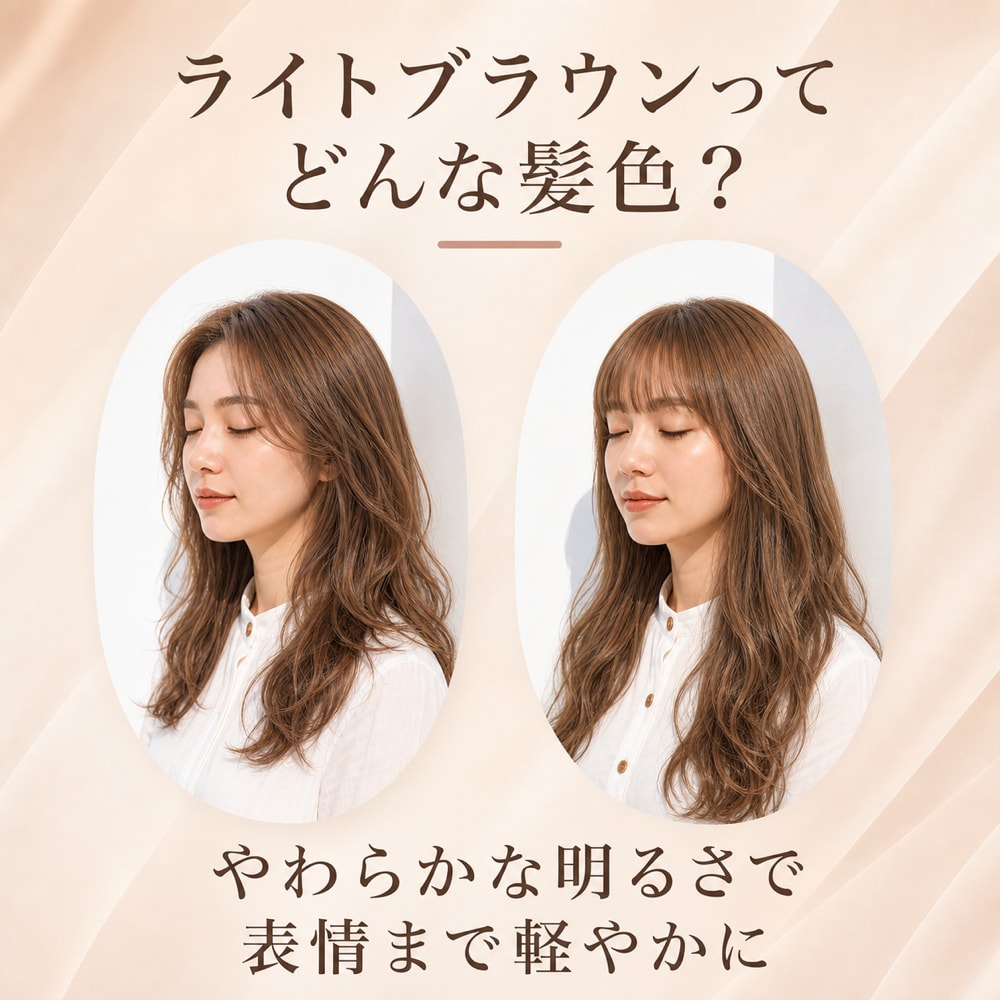 ライトブラウンってどんな髪色？