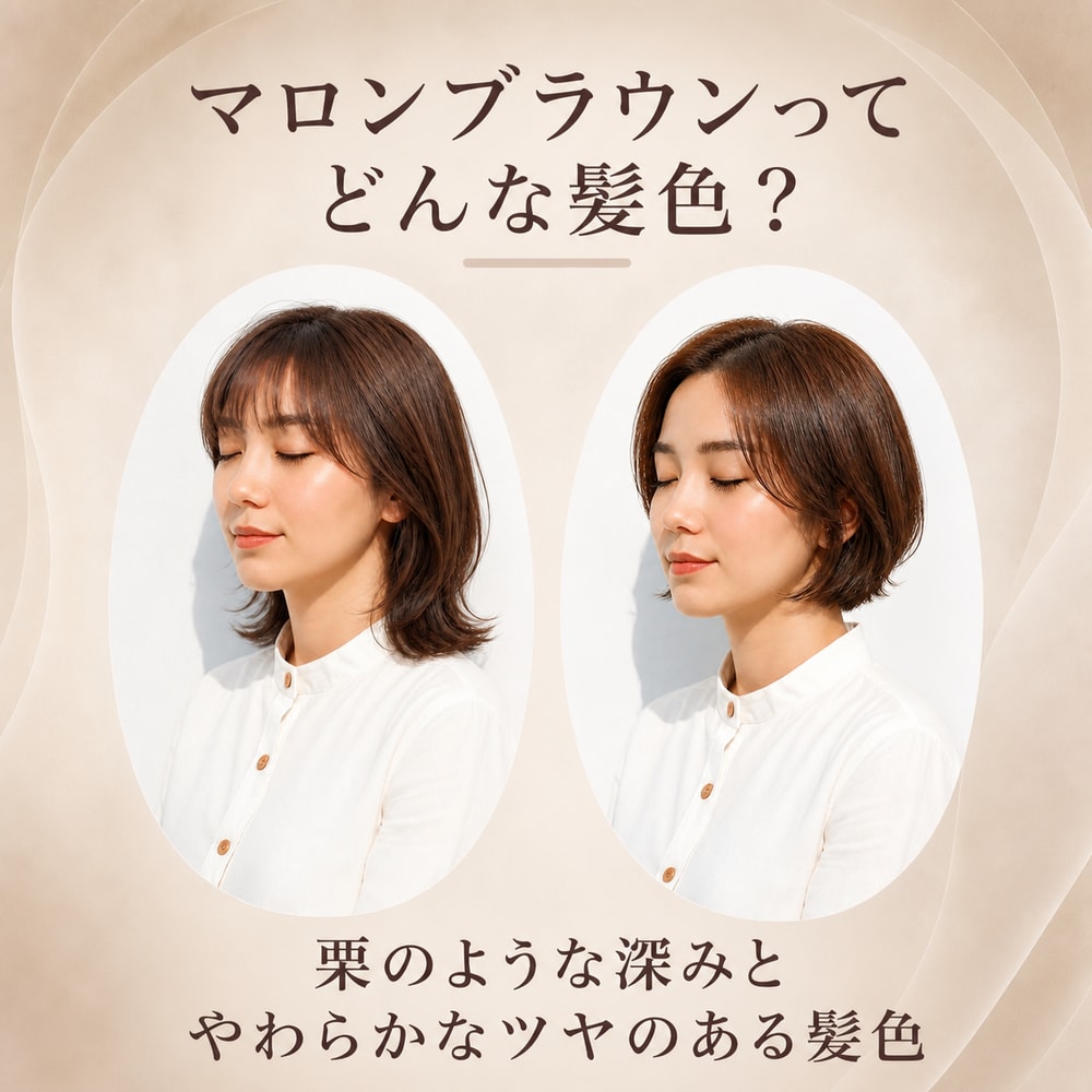 マロンブラウンってどんな髪色？