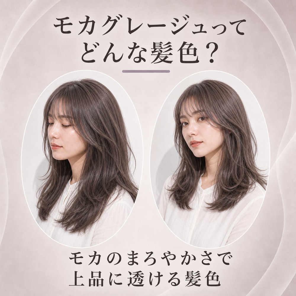 モカグレージュってどんな髪色？