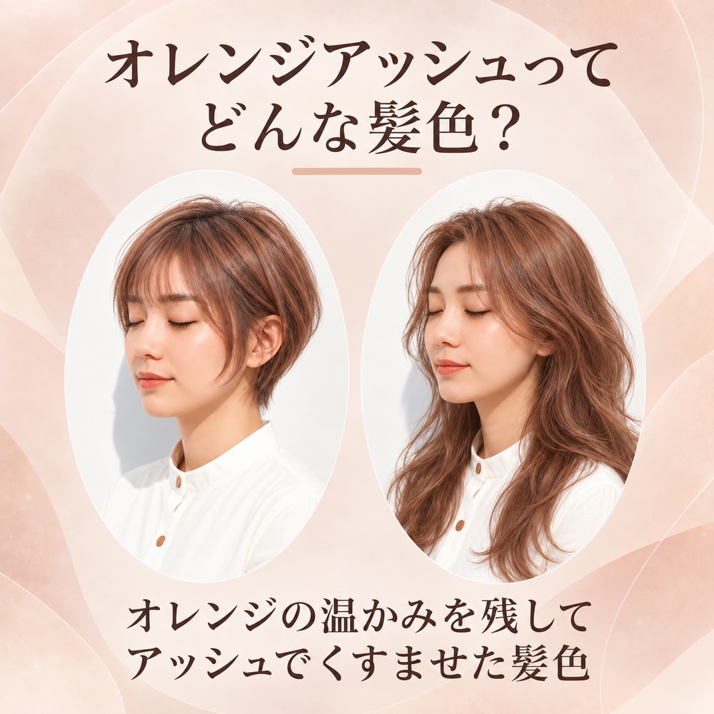 オレンジアッシュってどんな髪色？