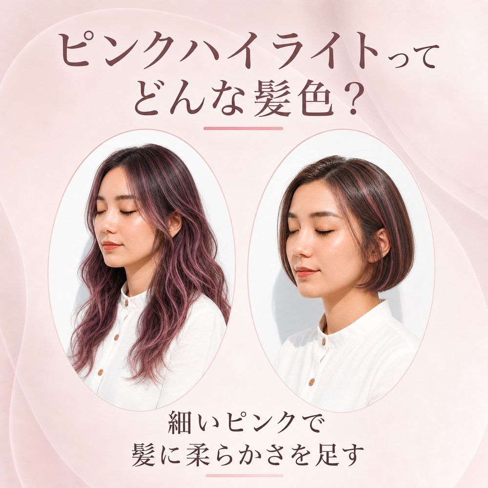 ピンクハイライトとはどんな髪色？特徴や魅力を解説