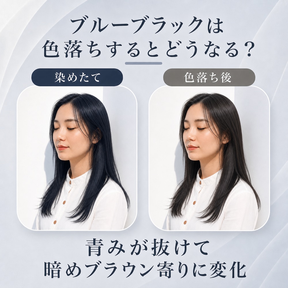 ブルーブラックは色落ちするとどうなる？