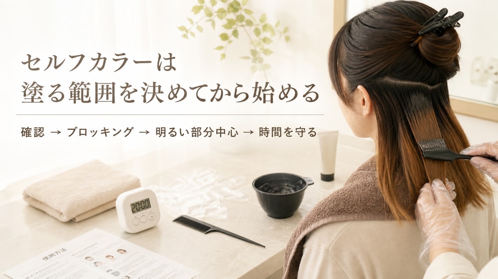 セルフで地毛に戻す方法と手順