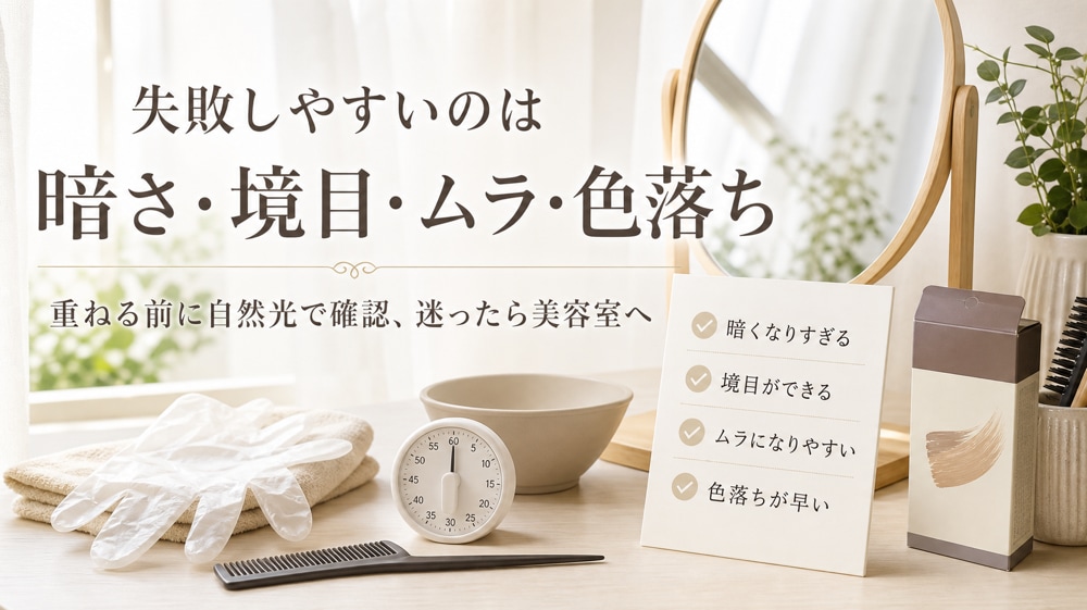 セルフで地毛に戻すときに失敗しやすいポイント