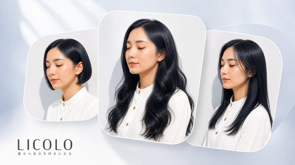 ブリーチなしでできるブルーブラックのヘアカラー11選