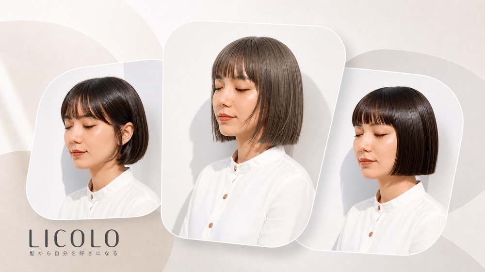 前髪あり切りっぱなしボブの人気ヘアスタイル25選。理想の髪型が見つかるヘアカタログ!