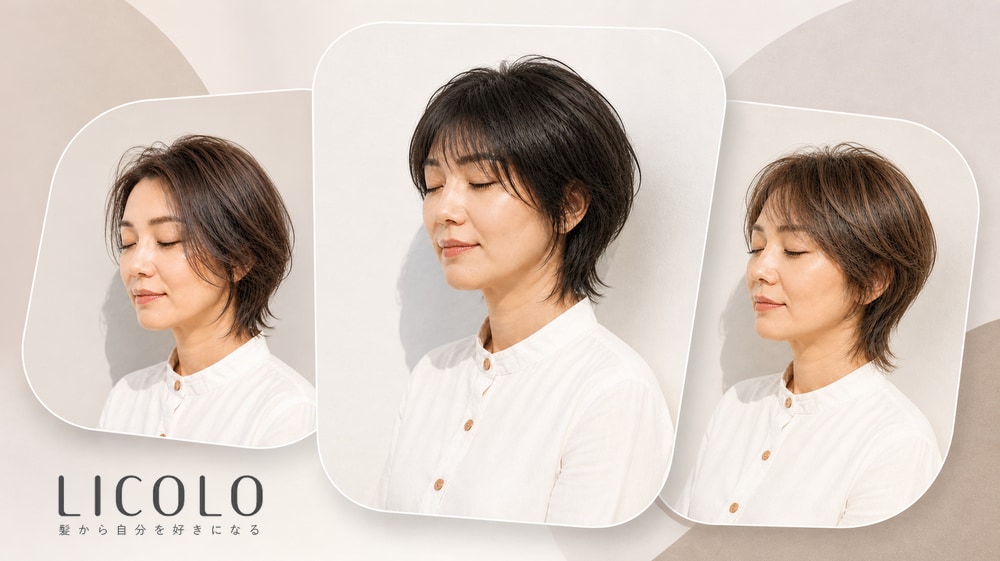 40代こそウルフボブのかっこいい大人ショートヘアがおすすめ!