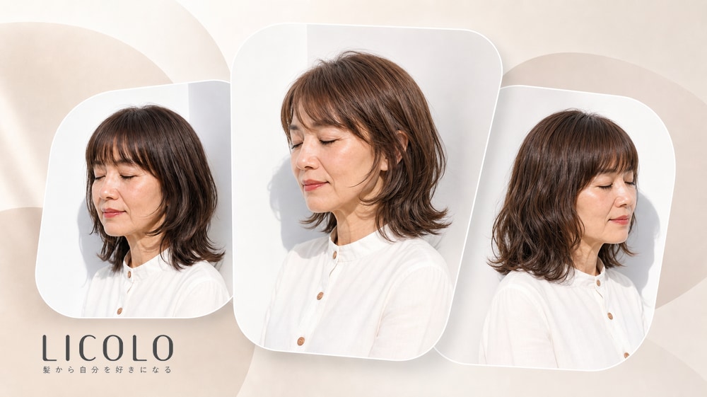 60代に人気のミディアムボブ30選。理想の髪型が見つかるヘアカタログ！